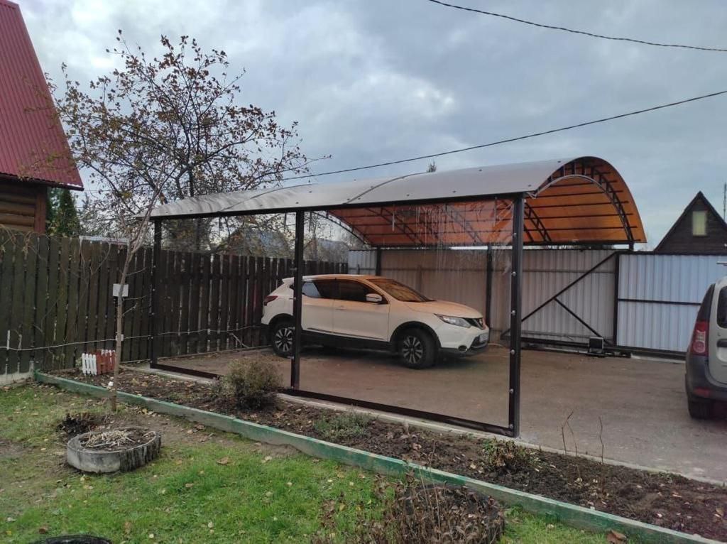 Прозрачные шторы ПВХ для навеса под автомобиль в Егорьевске